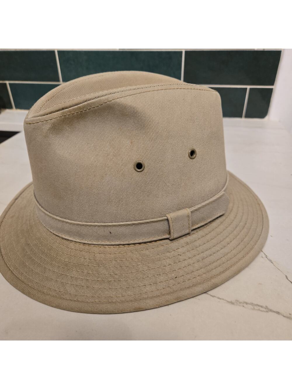 Young An Broner Canvas Fedora Hat Size L
